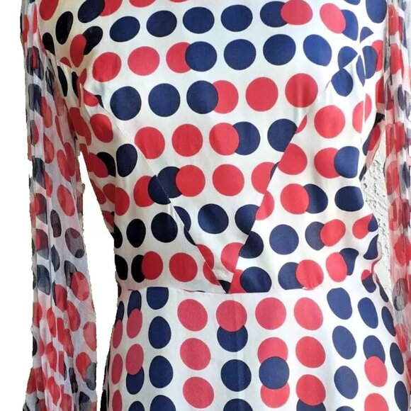 Vintage Hardy Amies Women's Dress 8 Silk RARE Carnaby London COLLECTORS fragile - Picture 4 of 10